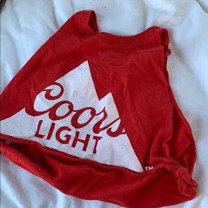 Coors lite tie tank